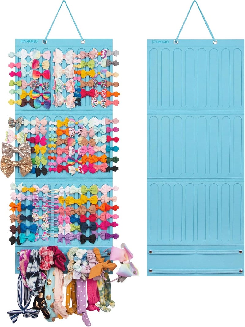 JOYMOMO Hair Bow Holder Organizer For Girls Hanging Bow Holder For Girls Hair Accessories Storage Organizer For Headbands, Hair Clips, Hair Ties, Scrunchies (Without Hair Bows) (blue) - Image 1